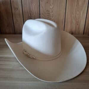Resistol White Felt Cowboy Hat